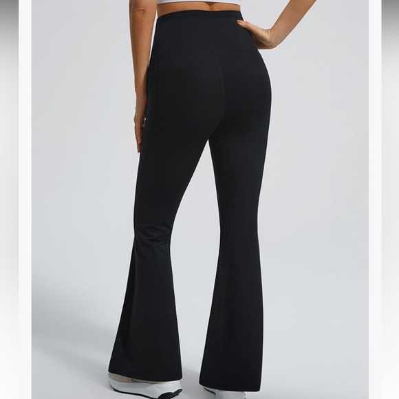 JOYSPELS Short Length Over the Belly Bootcut Flare Maternity Leggings Pants - Picture 3 of 14